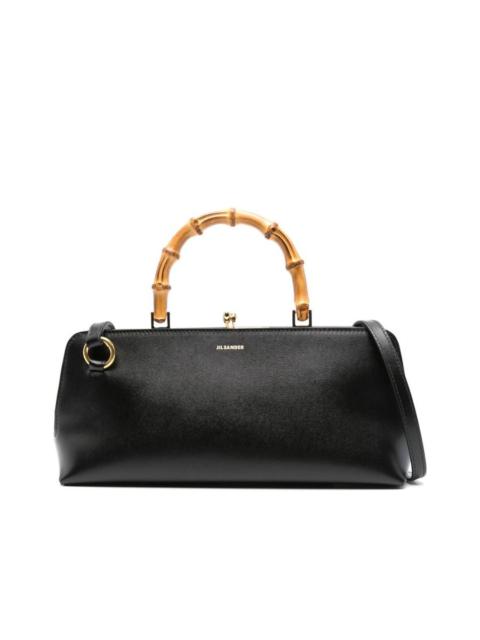 Smooth Grain Bamboo Handle Bag