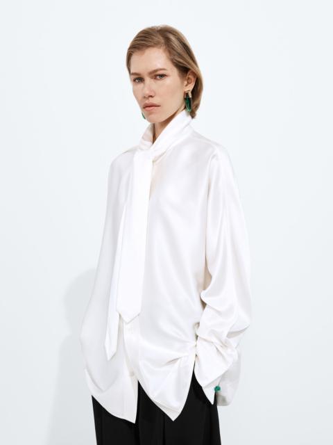 Fluid Silk Satin Shirt