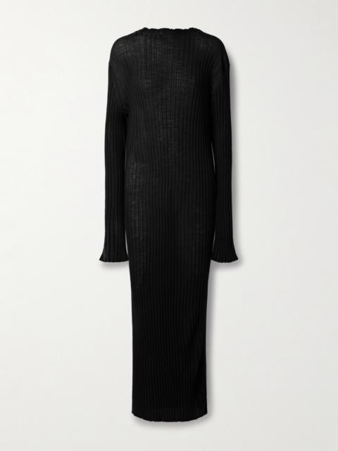 Sigrid Ribbed Merino Wool-blend Maxi Dress