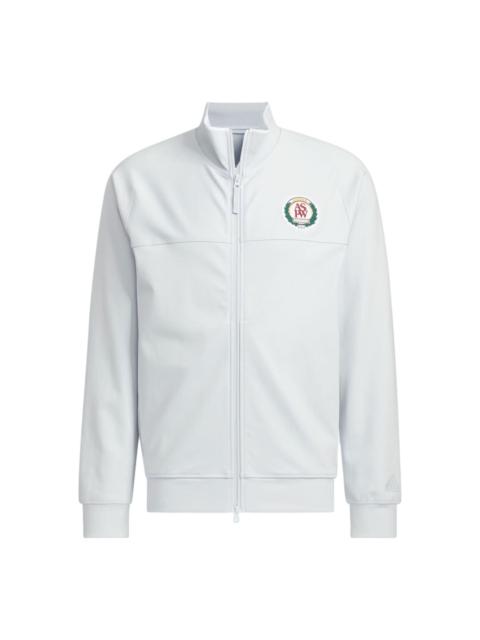 adidas Verbiage Knit Jacket Asia Sizing 'White' JE3635