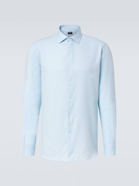 Cotton and cashmere shirt