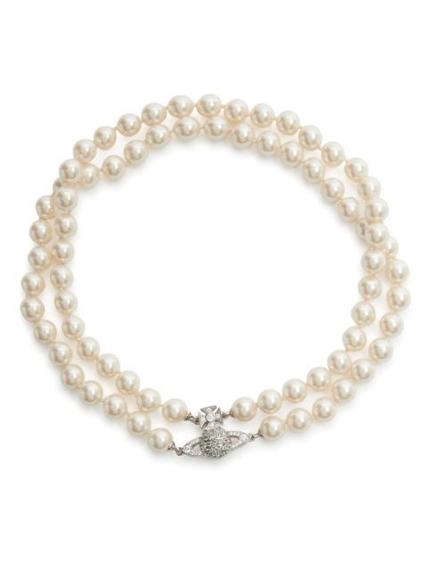 Graziella orb-embellished pearl choker