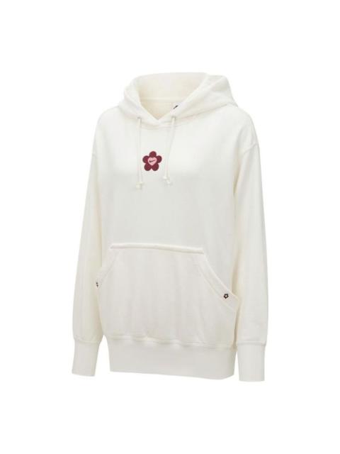 (WMNS) Nike AS NSW VDAY FLC Hoodie GCEL 'White' HF1135-133