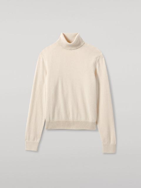 Classic Cashmere Cream Roll Neck Jumper