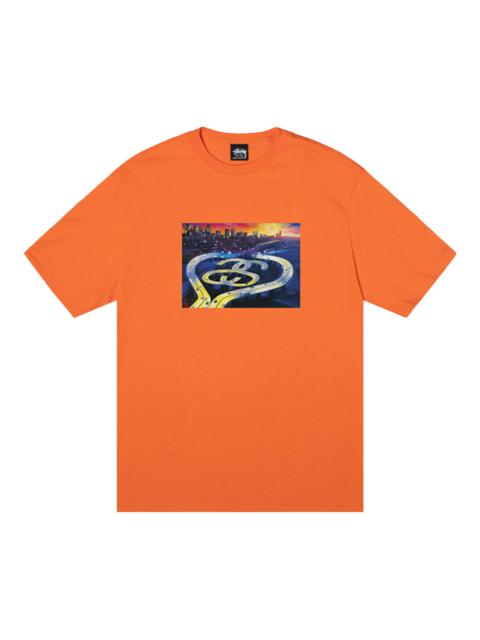 Stussy SS Highway Tee 'Coral'