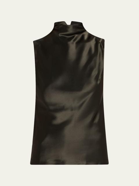Colson Satin Cowl-Neck Top