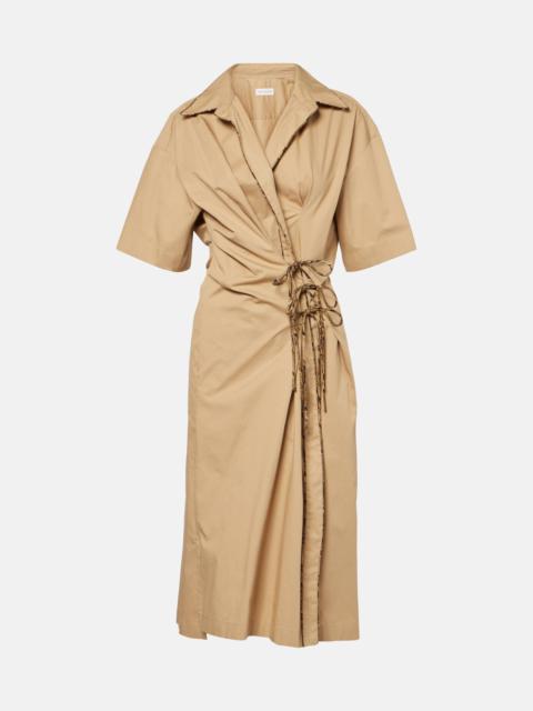 Cotton wrap dress