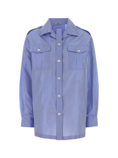 Light-blue Taffeta Shirt