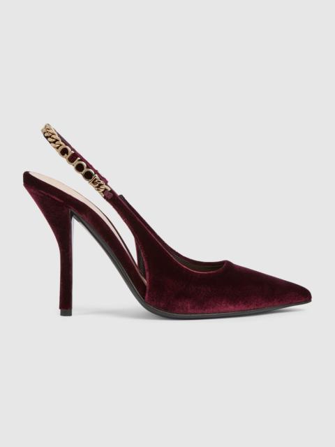 Gucci Signoria slingback pump