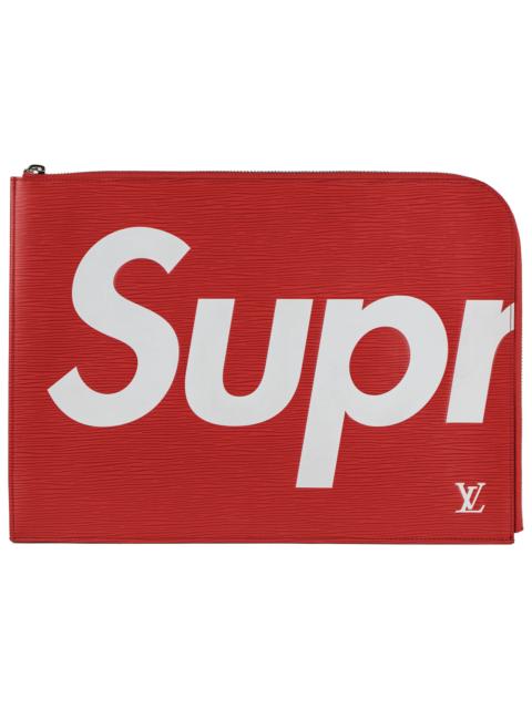 Louis Vuitton x Supreme Pochette Jour Epi GM Red