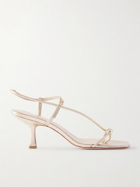 Triana Embellished Metallic Leather Sandals