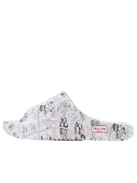 (WMNS) Li-Ning x Disney Mickey Mouse Fashion Slippers 'White Multi' AGAS010-2