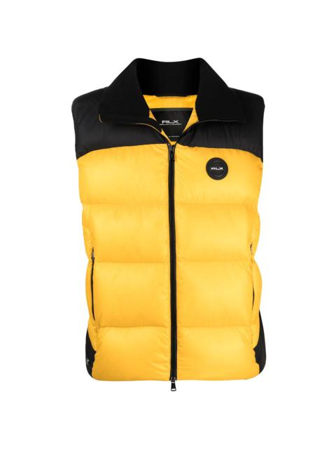 two-tone padded gilet