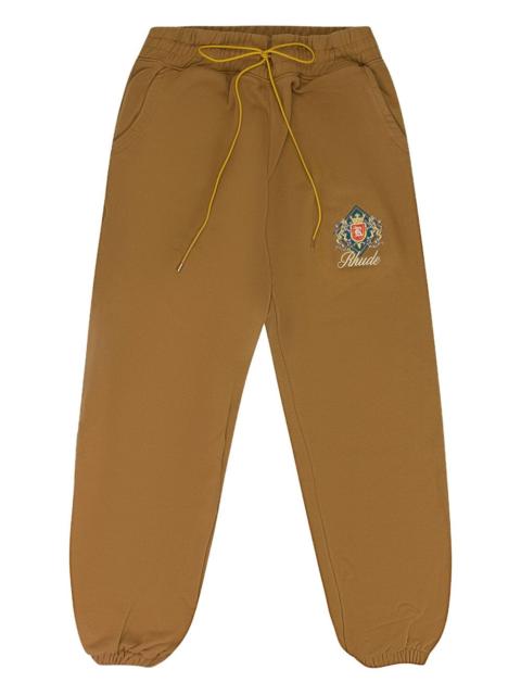 logo-embroidered drawstring-waist track pants