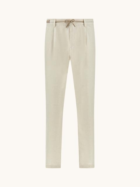 LINEN CHINO TROUSERS