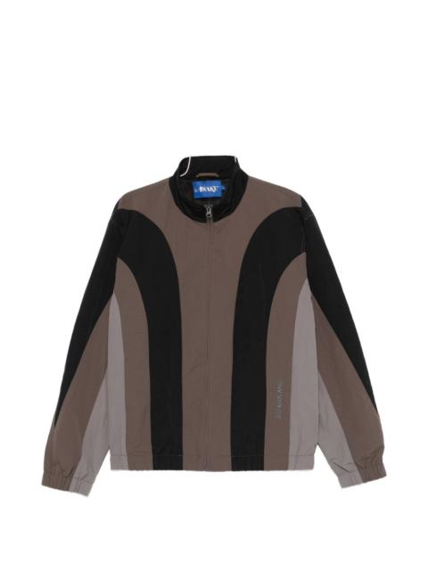 colour-block zip-up jacket