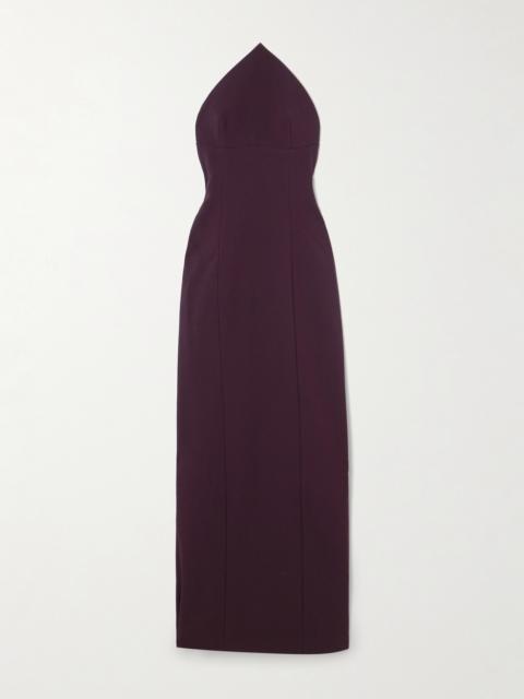 Senna Strapless Crepe Maxi Dress