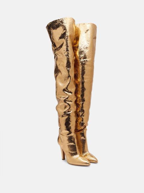 Elsa 100 leather over-the-knee boots