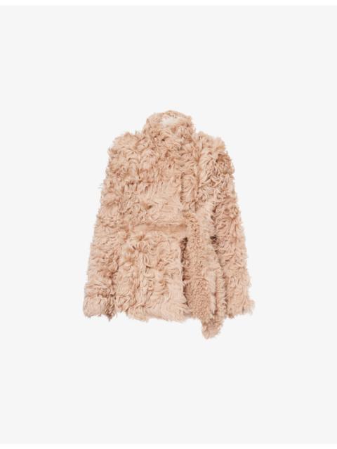 Elsa Belted Shearling Coat