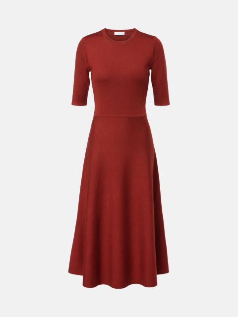 Wool, cashmere, and silk maxi dress