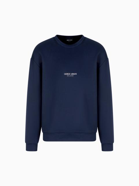 MICROMODAL JERSEY CREW-NECK SWEATSHIRT
