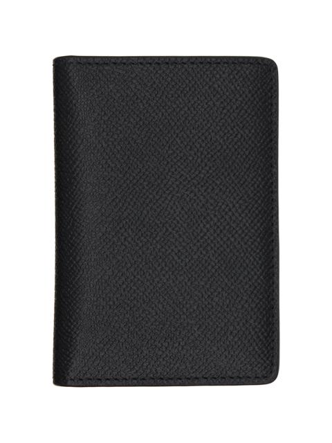 Black Four Stitches Card Holder