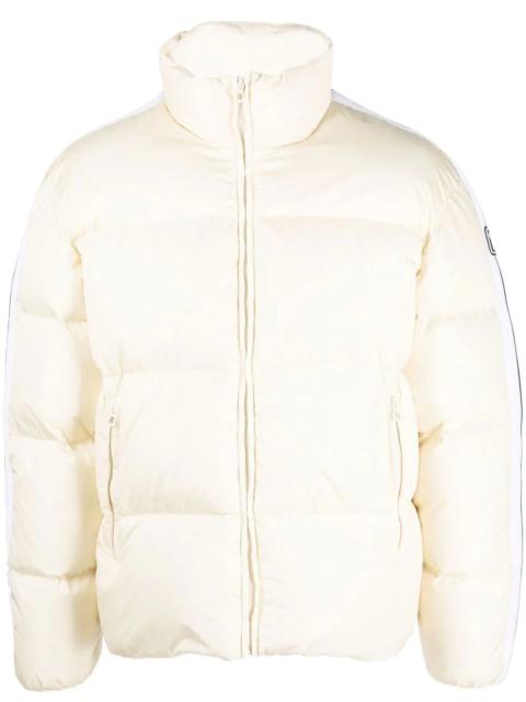 logo-trim padded short jacket