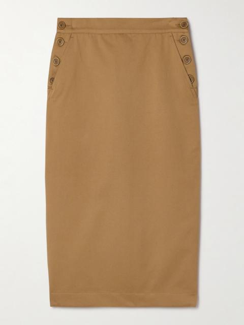 Cresta Cotton-twill Midi Skirt