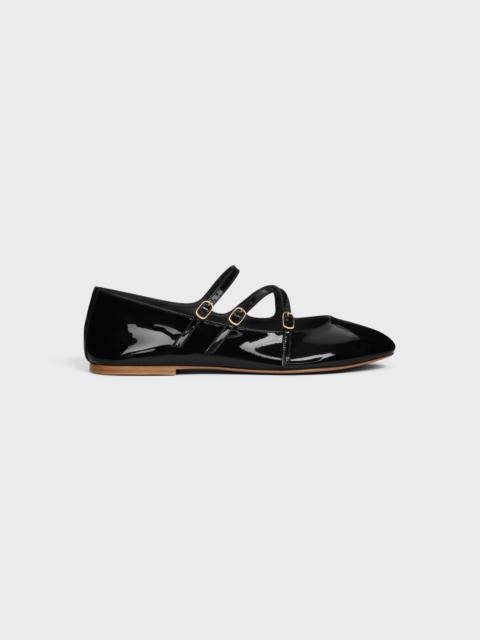 LES BALLERINES CELINE CRISS-CROSS BABIES BALLERINA in PATENT CALFSKIN