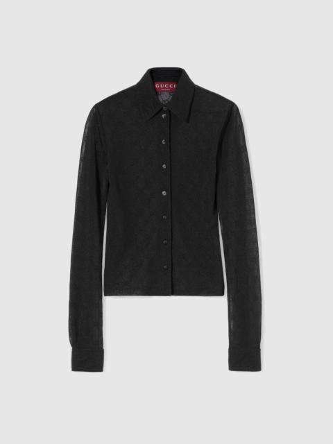 GG jersey jacquard shirt