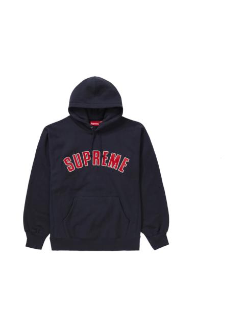 Supreme Pearl Logo Hooded Sweatshirt Navy