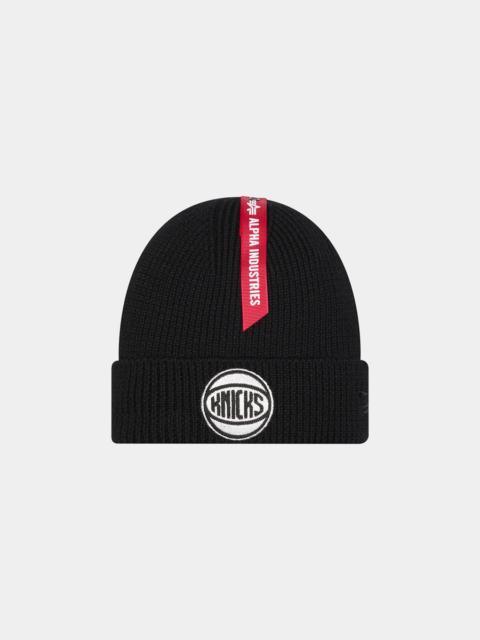 NEW YORK KNICKS X ALPHA X NEW ERA SHORT CUFF BEANIE