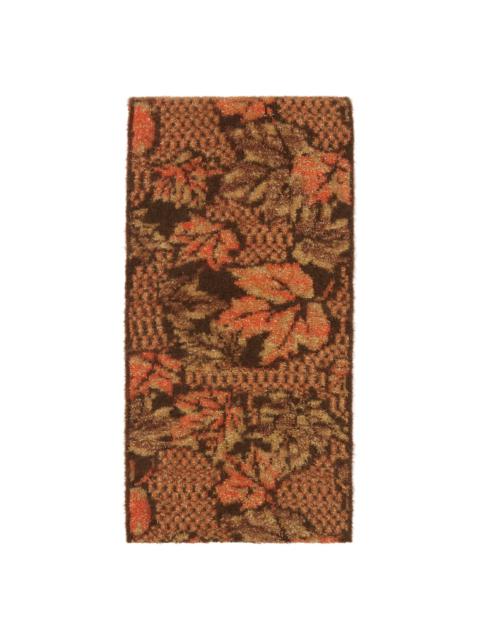 Brown & Orange Graphic Scarf
