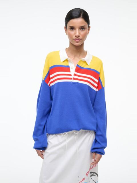 STAUD SAIL TOP ROYAL MULTI STRIPE