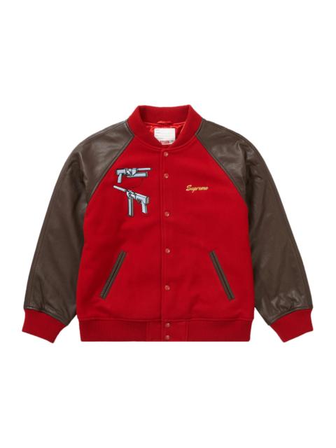 Supreme Aeon Flux Varsity Jacket Red