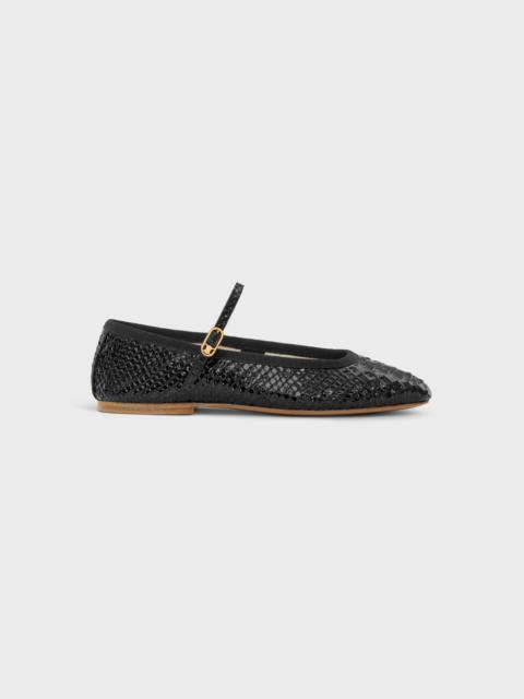 MARY JANE BALLERINA LES BALLERINES CELINE in Python Stamped Calfskin