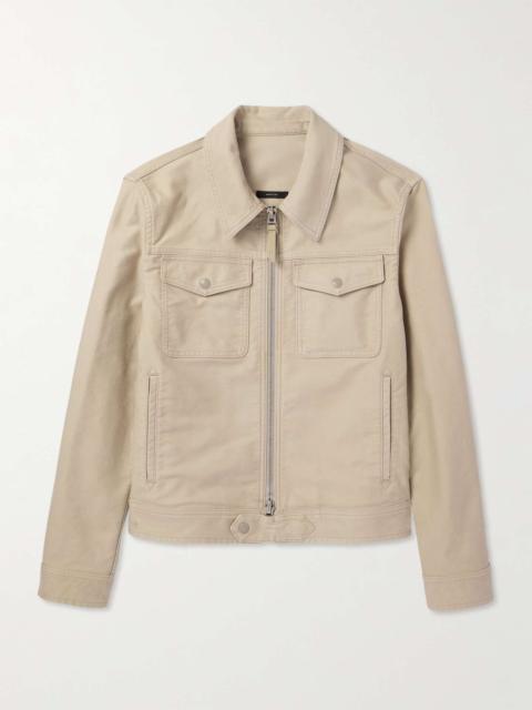 Slim-Fit Cotton-Twill Jacket