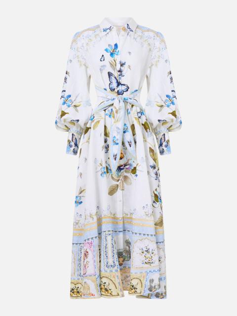 WAIST TIE SHIRT DRESS