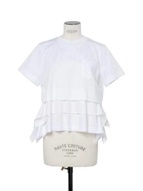 Poplin x Cotton Jersey T-Shirt