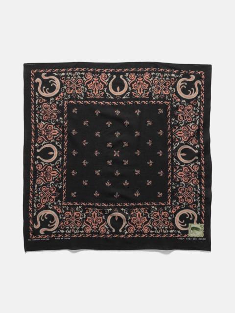 Fastcolor Selvedge Bandanna (Antler NAJA) 20x20 Black