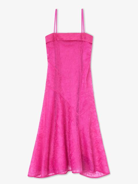 DRESS IN PINK SHIBORI ORGANZA