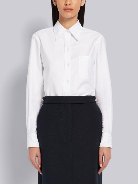 White Oxford RWB Tab Long Sleeve Shirt