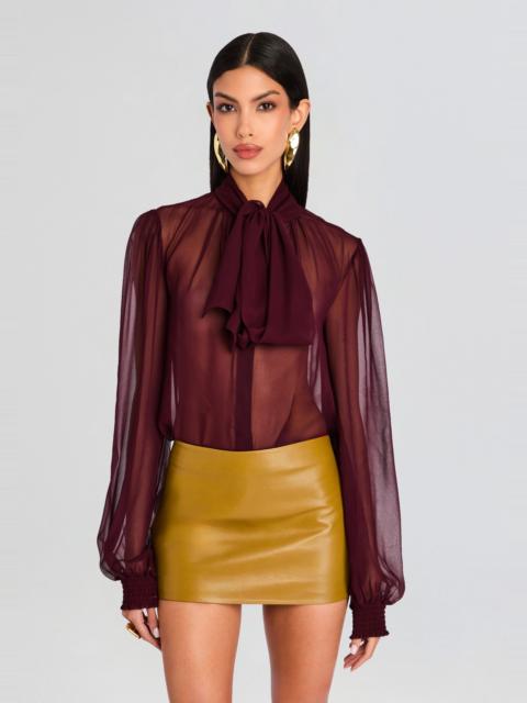 HASLI SILK CHIFFON TOP