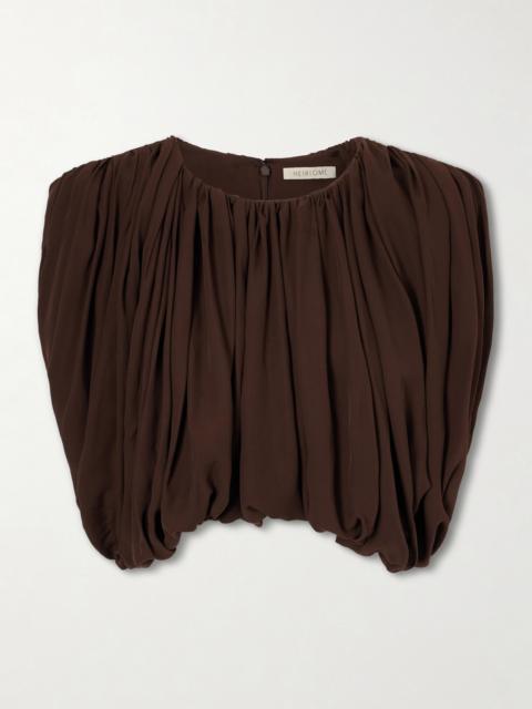 Renata Silk Cropped Top