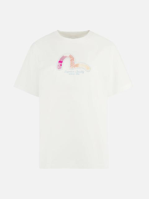 Seagull Foil Print Boyfriend T-shirt