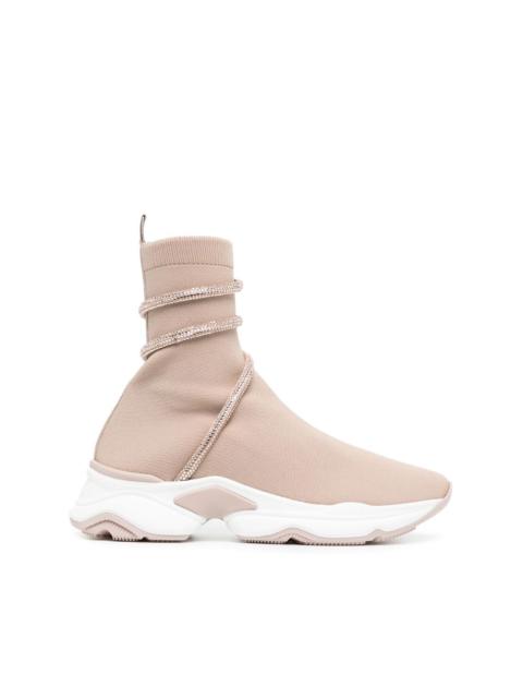 wraparound-strap sock sneakers