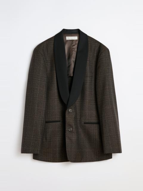 Embrace Shawl Blazer Brown Dunmore Check