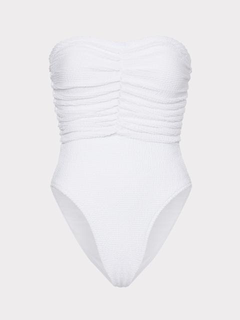 Textured Ruched One Piece