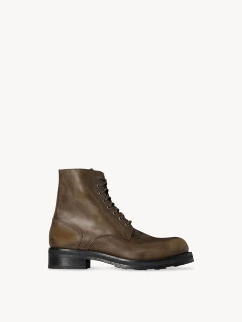 Lug Sole Lace Up Boot in Leather