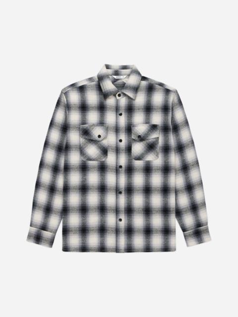 Crosscut Flannel - Cream/Black Plaid